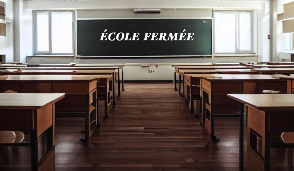 école fermée